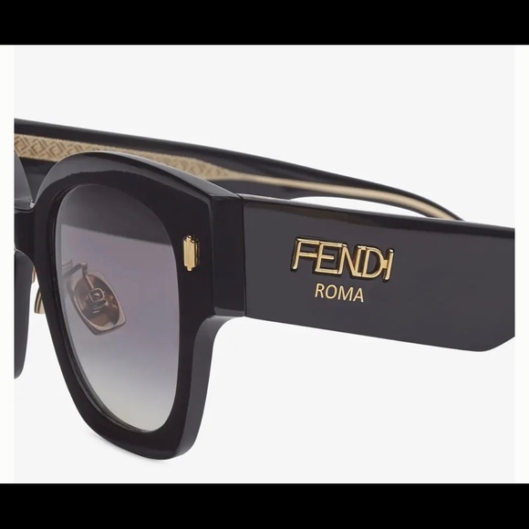 FENDI ROMA

Black acetate sunglasses
Like new, no scratches. main image 6
